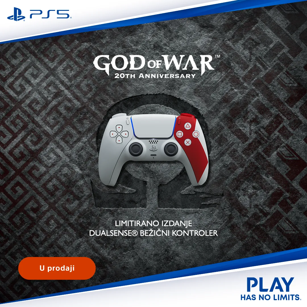 Gamepad PlayStation 5 DualSense God Of War 20th Anniversary - Limited Edition